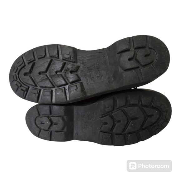 Vintage Steel-Toe Double Welt 10 Eye Doc Martens Boot. Men's 9 Made In England - Picture 4 of 5